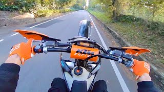 KTM 350 Motard On Board [upl. by Elleirad]