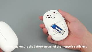 Multimode wireless mouse pairing Tutorial [upl. by Ynahpets]