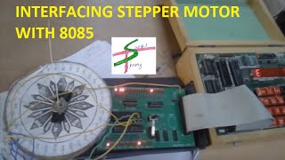 STEPPER MOTOR INTERFACING WITH 8085 [upl. by Rowley917]