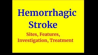 Hemorrhagic Stroke [upl. by Enidan]