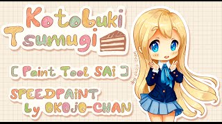 Kotobuki Tsumugi PaintTool SAI Speedpaint by Okojochan [upl. by Ayt]