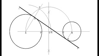 Draw Common Internal And External Tangents To Two Circles  Engineering Drawing [upl. by Onairelav]