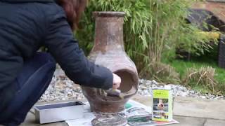 How to seal your Clay Chimenea with Chimseal [upl. by Emmeram717]