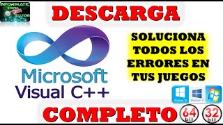 DESCARGAR Todo MICROSOFT VISUAL C REDISTRIBUTABLE COMPLETO 2022 [upl. by Nikola]