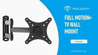 PSXSF1 Full Motion TV Wall Mount 360° Rotation for 10quot  30quot TVs  PERLESMITH [upl. by Py]