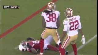 Hardest Hit in All of Football GRAPHIC  HD and SloMo [upl. by Halla732]