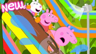 Peppa Pig Tales 💦 Super Soggy Water Slide Ride 🛝 BRAND NEW Peppa Pig Episodes [upl. by Bucella]