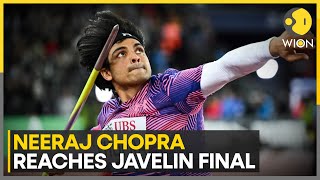 Paris Olympics 2024 Neeraj Chopra qualifies with seasonbest throw  WION [upl. by Ahsietal]