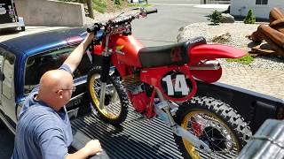 1980 Honda CR125 DG Elsinore factory replica racer [upl. by Ahsircal]