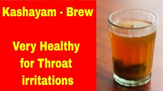 Kashayam for Cold Cough Throat Pain and Fever  Homemade Natural Kashayam Recipe  Desiplaza Tv [upl. by Draper]