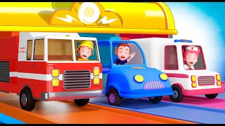 Wheels Rescue Team  Best Kids Songs and Nursery Rhymes [upl. by Aurelio]