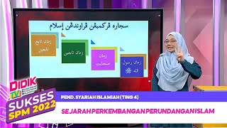 Sukses SPM 2022  Klip  Pend Syariah Islamiah Ting 4 Sejarah Perkembangan Perundangan Islam [upl. by Ttimme950]