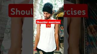 Shoulder exercises for a big shoulder 💪🏃🙏homeworkout motivation fitness workoutmotivation short [upl. by Dranyam]