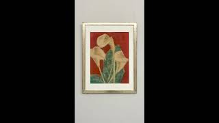 Christian Rohlfs Callas auf Rotem Grund 1936 [upl. by Tallulah460]