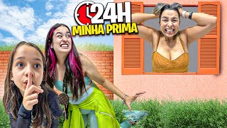 FUGI COM MINHA PRIMA POR 24 HORAS me dei mal [upl. by Cnahc]