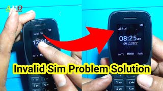 Nokia 105 Plus Invalid Sim Problem Nokia 105 Sim access error Problem Nokia Sim invalid solution [upl. by Gonick]