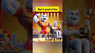 Son completed his fathers Dream🤩🎊  cartoon shorts youtubeshorts cartoon cat story [upl. by Ariaek]