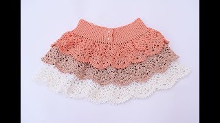 Crochet ruffle skirt [upl. by Norej398]