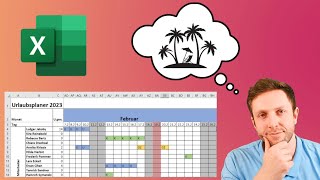 So erstellst du einen URLAUBSPLANER in Excel [upl. by Iyre]