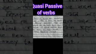 Foundation of EnglishQuasi passive Everyday Englishthe best short of Quasi passive verbs [upl. by Mendes]