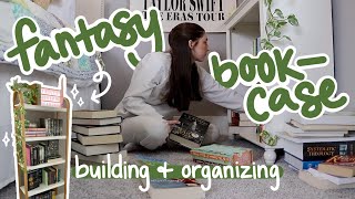 building amp organizing my fantasy bookcase 🗡️📚✨ [upl. by Aivekal]