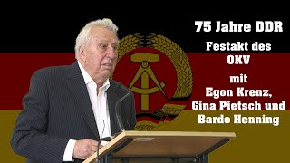 75 Jahre DDR  Eine Festveranstaltung des OKV [upl. by Naujal]