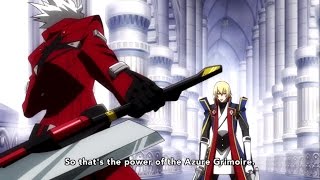 Ragna the Bloodedge vs Jin Kisaragi HD  BlazBlue Alter Memory ブレイブルー [upl. by Lanahtan]