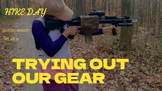 Hiking with my AR15 shootingtime hiking femalegameplayer [upl. by Dibbell]