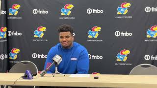 Caleb Taylor and Jalon Daniels discuss KU’s loss to KState [upl. by Ahlgren]