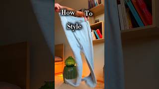 How to style grey sweatpants  shorts style fashion [upl. by Akenit134]