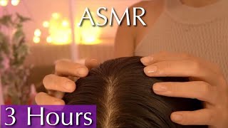 ASMR 3 Hours of Scalp Massage Therapy Help You Sleep  No Talking [upl. by Esiuolyram]