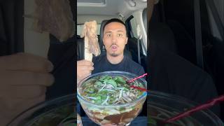 Trying PHO NOODLES🍜 shorts [upl. by Nesyt744]