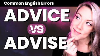 Advice VS Advise  Difference in Pronunciation and Meaning  QUIZ  Commonly Confused Words [upl. by Yalonda]