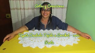 TAPETE OVALADO TEJIDO A CROCHET  1ERA PARTE [upl. by Bird]