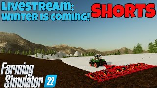 Farming Simulator 22  SHORTS Winter is COMING Oberthal Farm [upl. by Silma]