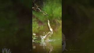 🐠Arowana Rocked 🐍Snake Shocked 😜 மீன் பாம்பையும் விட்டு வைக்கல💯 shorts aquarium arowana fish [upl. by Ltsyrk]