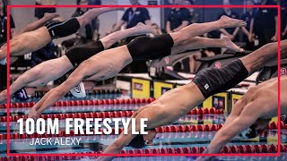 Jack Alexy and Caeleb Dressel Take Top Times in 100M Freestyle  2024 TYR Pro Series Westmont [upl. by Vanni]