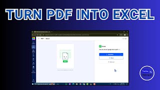 How to Turn PDF into Excel [upl. by Innob805]