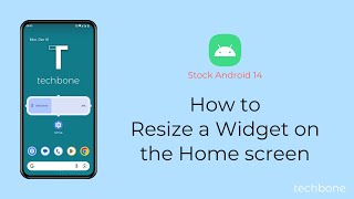 How to Resize a Widget on the Home screen Android 14 [upl. by Lear869]