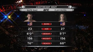 Nate Diaz vs Clay Guida Full Fight Full HD [upl. by Nebeur]