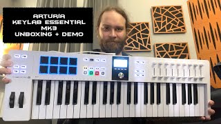 Arturia Keylab Essential MK3 Unboxing amp Demo  No Talking  ArturiaOfficial [upl. by Iny539]