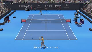 Rally Andrey Rublev VS Davidovich Fokina  BEIJING  Full Ace Tennis Simulator  Gameplay [upl. by Patton]