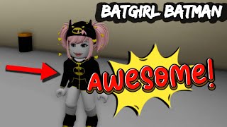 Brookhaven BATGIRL BATMAN ID Code Superheroe Outfit 2024 Roblox IDs brookhavenidcodes brookhaven [upl. by Yme]