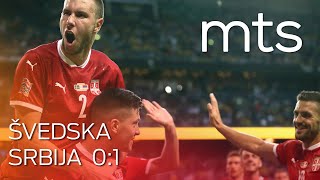 Švedska  Srbija 01 UEFA Liga nacija liga B grupa 4 sezona 202223 [upl. by Zinnes]