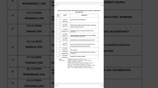 PLUSTWO CHRISTMAS EXAM TIME TABLE 2024❗❗❗ [upl. by Vladamir]