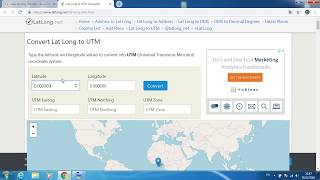 แปลงหน่วยพิกัด lat long เป็น utm [upl. by Lowson]