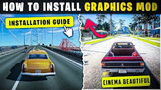 🔥How To Install Graphics Mod In GTA San Andreas ✅  CinemaBeautiful ENB Low End PC [upl. by Oelak]