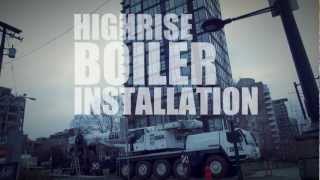 High Efficient Gas Boiler Installation Highrise Building  Milani Plumbing [upl. by Brigette]