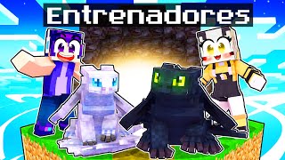 ¡NOS CONVERTIMOS en ENTRENADORES DE DRAGONES EN MINECRAFT😨💥 Galaxito [upl. by Godliman935]