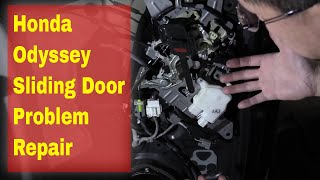 20052010 Honda Odyssey Sliding Door Wont Latch Properly  Beeps As If Open [upl. by Sumer]